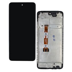 Дисплей для Oppo A40, черный, с рамкой, High Quality