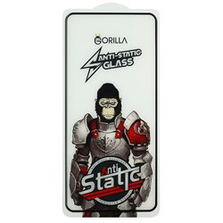 Защитное стекло для Google Pixel 4a (5G), Full Glue, Gorilla Anti-Static, 0.3 мм, черное