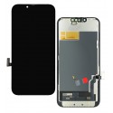 Дисплей для Apple iPhone 13, черный, с рамкой, High Copy, без микросхемы, (OLED) DD-OLED
