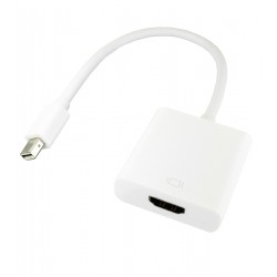 Адаптер перехідник mini DisplayPort to HDMI, 0.25mm, білий