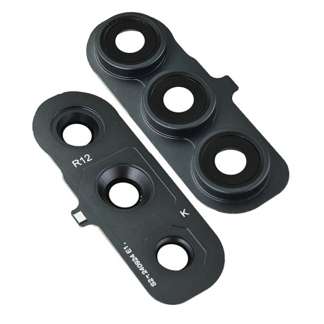 Скло камери для Samsung S721 Galaxy S24 FE, чорний, з рамкою