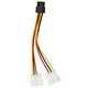 Кабель для відеокарт (6pin - 2×PCI-E Molex), 15 см