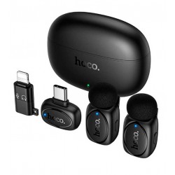 Беспроводной микрофон Hoco L19 Graceful iP / Type-C, black