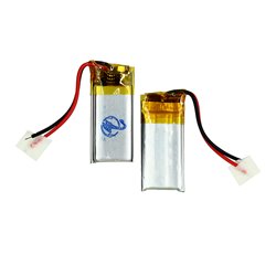 Акумулятор 401226P, 26 мм, 12 мм, 4,0 мм, Li-ion, 3,7 B, 75 мАг, з контролером