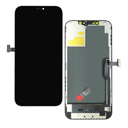 Дисплей для Apple iPhone 12 Pro Max, чёрный, с рамкой, High Quality, DD-OLED