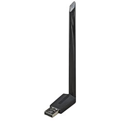 Wi-Fi адаптер W135 300Mbps, с антенной, черный