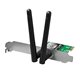 Wi-Fi адаптер W130 PCI-E 300Mbps, з двома антенами, чорний