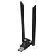 Wi-Fi адаптер W136 300Mbps, з двома антенами, чорний