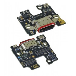 Шлейф для Motorola Edge 40, коннектора зарядки, с микрофоном, High quality, (плата зарядки)