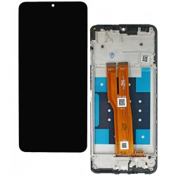 Дисплей для Samsung A075 Galaxy A07 (2025), чёрный, с серой рамкой, High Quality