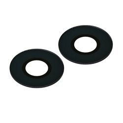 Стекло камеры для Motorola Moto E14, Moto G04, Moto G04s, черный, без рамки, комплект 2 шт.