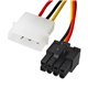 Кабель для видеокарт (8pin- PCI-E (Molex)), 15см
