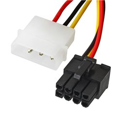Кабель для відеокарт (8pin - PCI-E Molex), 15 см
