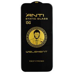 Захисне скло для Apple iPhone 17 Pro Max, Full Glue, 3D, чорне