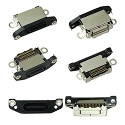 Коннектор зарядки для Apple iPhone 15 Pro, iPhone 15 Pro Max, чёрный, USB тип-C