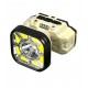 Фонарик налобный 826XS-XPE+8COB White, Red light (Motion Sensor, 1*18650, велокрепление, Type-C)