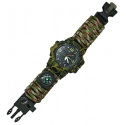 Мужские цифровые кварцевые часы Skmei 1155, с паракордовым ремешком, army green