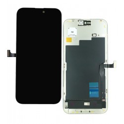 Дисплей для Apple iPhone 15 Pro Max, черный, с рамкой, HC, без микросхемы, OLED, GX OEM hard