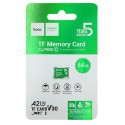 Карта пам яті 64 GB microSD Hoco TF ultra-high-speed memory card CL10
