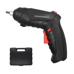 Шуруповерт акумуляторний у кейсі (набір біт, головок, свердел, гнучкий подовжувач, USB зарядка)