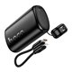 Power bank Hoco Q50, 10000 mAh, Type-C PD20W + кабель Type-C - Type-C, черный