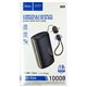 Power bank Hoco Q50, 10000 mAh, Type-C PD20W + кабель Type-C - Type-C, черный