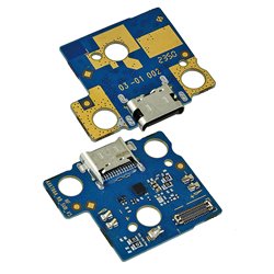 Шлейф для Lenovo Tab M11 TB330FU, коннектора зарядки, с компонентами, orig (PRC), (плата зарядки)