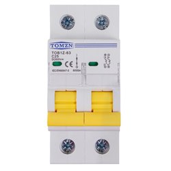 Автоматический выключатель постоянного тока TOMZN TOB1Z-63, 2P, 600 В, 25А, PV