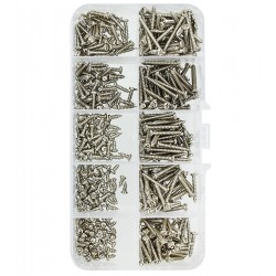 Набор никелированных шурупов PA2.3 500шт. полукр. PH