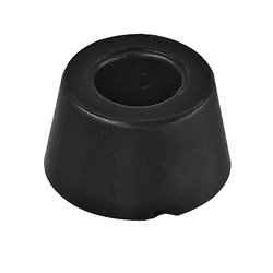 Резиновая ножка под винт для корпуса, черная d=15мм, h=10.0мм