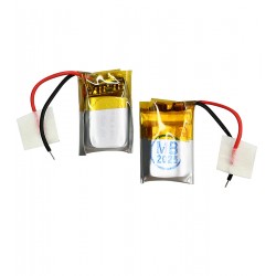 Акумулятор універсальний, 12 мм × 12 мм × 6,5 мм, Li-ion, 3,7 В, 80 мАг, 651212P, для TWS-навушників, Bluetooth-гарнітур, MP3-плеєрів