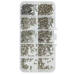 Набор никелированных винтов М1.4, М1.6 500шт. полукругл. PH