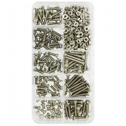 Набор никелированных винтов М3 320шт. полукругл. PH