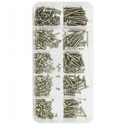 Набор никелированных шурупов KA2.3 400шт. потай. PH