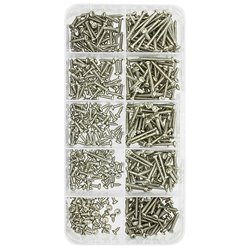 Набор никелированных шурупов PA2 500шт. полукр. PH