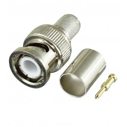 Разъем BNC-J-5 male на кабель RG6 LMR300 под обжим ver2