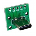 Плата печатная с разъемом USB Type-C female 5 pin vertical