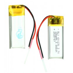 Аккумулятор универсальный, 30 мм, 12 мм, 6 мм, Li-ion, 3,7 В, 180 мАч 601230P