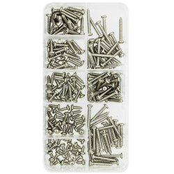 Набор никелированных шурупов PA3 200шт. полукр. PH
