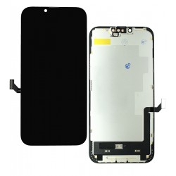 Дисплей для Apple iPhone 14 Plus, черный, с рамкой, High Quality, DD-OLED (без ошибки)