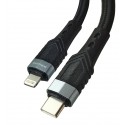 Кабель Type-C - Lightning, Borofone BU35, 1,2 метра, 20W, PD, черный