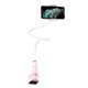 Настольный держатель Hoco PH23 Balu 70см с зажимом, розовый