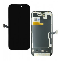 Дисплей для Apple iPhone 14 Pro, чорний, з рамкою, High Quality, 120Hz JCID-OLED (без помилки)