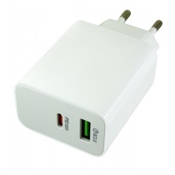 Зарядний пристрій Borofone BA108A Stellar PD30W+QC3.0, біле