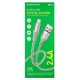 Кабель Micro-USB - USB, Borofone BX96, 1 метр, 2,4А, силиконовый, прозрачный