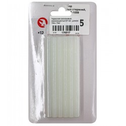 Термоклей силиконовый люминесцентный D7 мм, длина 10см, 12шт