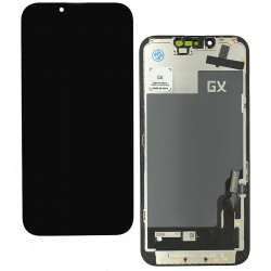 Дисплей для Apple iPhone 13, черный, с сенсорным экраном, с рамкой, High quality, (TFT), GX-IN CELL