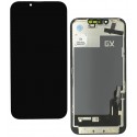 Дисплей для Apple iPhone 13, чорний, з сенсорним екраном, з рамкою, High quality, (TFT), GX-IN CELL