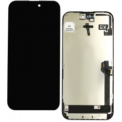 Дисплей для Apple iPhone 16 Plus, чорний, з сенсорним екраном, з рамкою, High quality, (TFT), GX-IN CELL