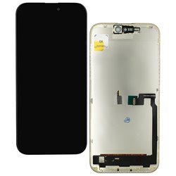 Дисплей для Apple iPhone 16 Pro Max, чорний, з рамкою, High Copy, (AMOLED), GX